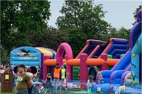 An inflatable play zone is coming to Sandall Park this weekend.