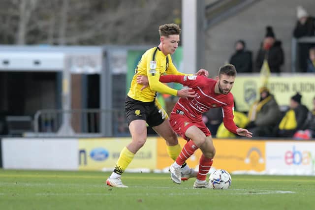 Ben Close made his return to the side at Burton after a month out - but was forced off with a knee injury