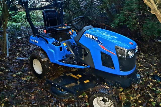This stolen tractor which is a vital community asset was recovered by officers.