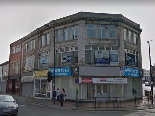 The office block on the corner of Silver Street and East Laith Gate which could be converted into accomodation