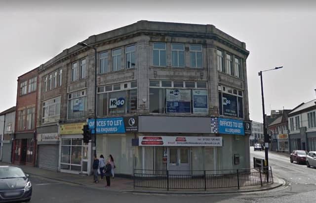 The office block on the corner of Silver Street and East Laith Gate which could be converted into accomodation