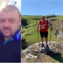 Joey (left) is walking 30 half marathons in 30 days to support his friend Rob Sneddon, who lost his son Teddy to sepsis in 2016.