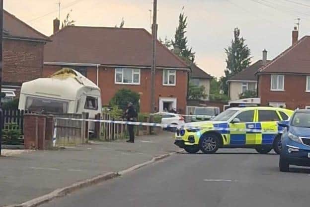 Police were called to Chalmers Drive in Clay Lane after shots were fired on Monday.