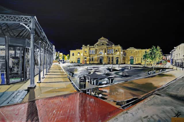 Corn Exchange at Night  by Andy Hollinghurst.