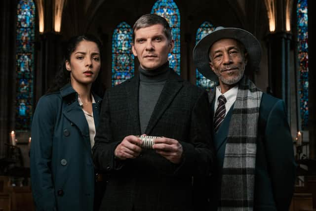 The Da Vinci Code starring Hannah Rose Caton (Sophie Neveu), Nigel Harman (Robert Langdon) and Danny John-Jules (Sir Leigh Teabing). Photos by Oliver Rosser, Feast Creative