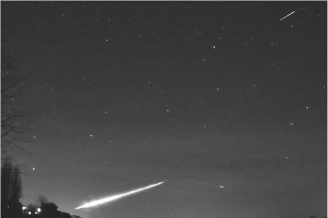 The fireball was spotted across Britain. (Photo: UKMON).