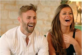 Adam and Tayah Victoria are expecting a baby after getting together on Married At First Sight. (Photo: E4).