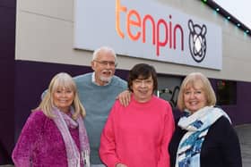 Donaster University of the Third Age L-r Corinne Chivers, member, Mike Bowser, bowling group leader, Jane Bowser, publicity officer and Christine Curtis, membership secretary, pictured outside Tenpin Doncaster.