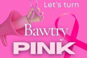 The town will be pink throughout October.
