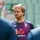 Richard Dawson speaks to his players during an England Lions training session in Melbourne, Australia, earlier this year. Photo by Daniel Pockett/Getty Images