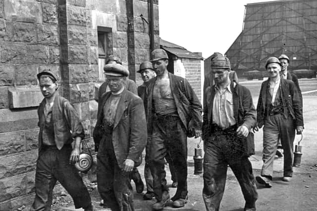 Miners at Markham Main colliery