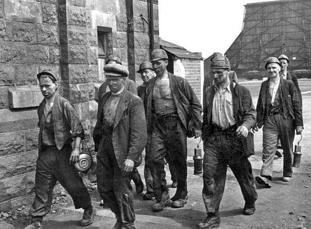 Miners at Markham Main colliery