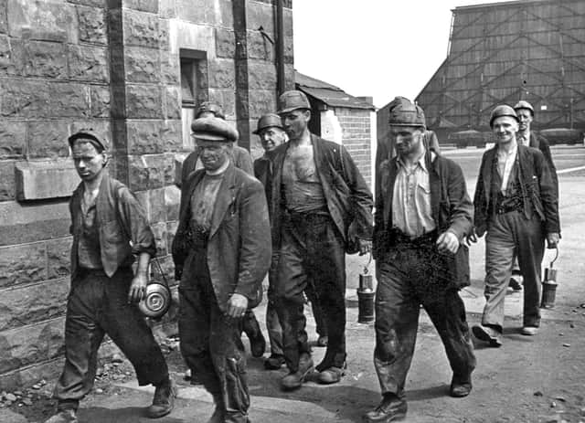 Miners at Markham Main colliery