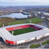 Doncaster Rovers' Keepmoat Stadium is at risk of flooding, climate change experts say.