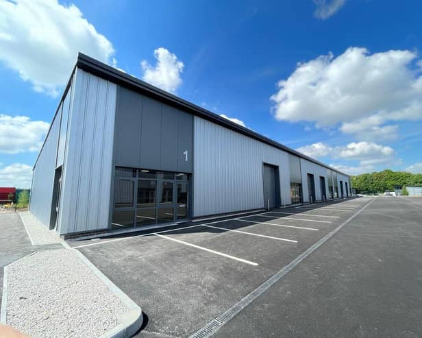 Doncaster business park now 70 per cent sold/let with 56,000 sq ft of industrial space snapped up.