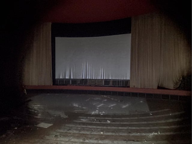 The layout of the cinema remains intact after more than 30 years.