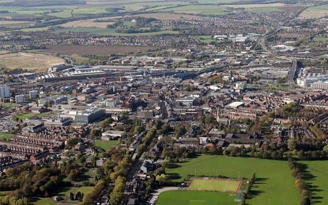 Aerial view of Doncaster