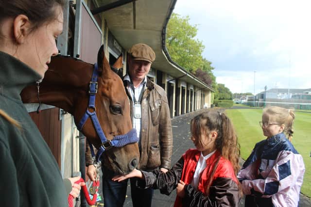 Pupils got to see the work that goes into putting on the St Leger.