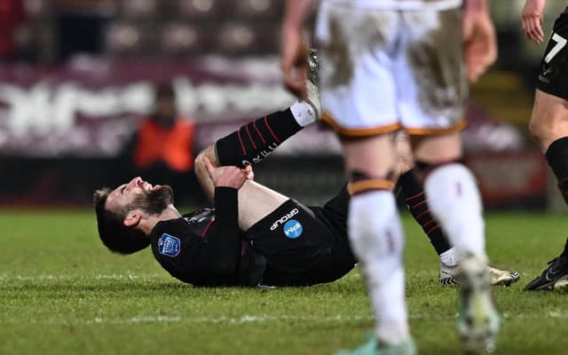 Ben Close was injured away at Bradford City.