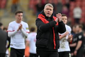 Grant McCann's side have nine games left in what is an ultra-tight promotion battle in League Two.