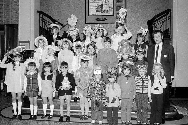 Easter Bonnets competition taken in the ABC Cinema in 1971