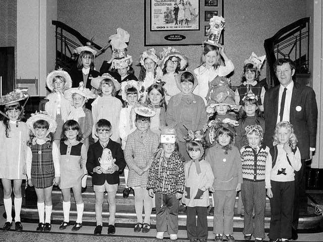 Easter Bonnets competition taken in the ABC Cinema in 1971