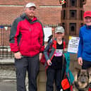 The family completed a walk the length of Hadrian's Wall.