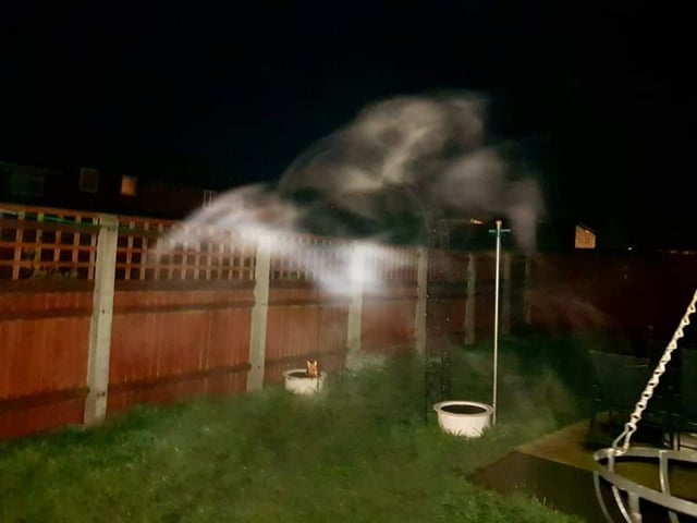 The Headless Horseman caught on camera in Dean Buckley's back garden