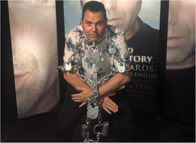 Allan Taylor will spend 24 hours locked in handcuffs.