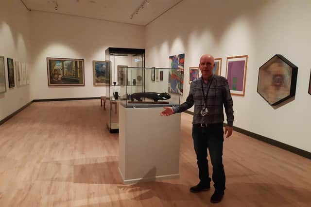 Project manager Bill McHugh in the special exibition room at Danum Gallery, Library and Museum