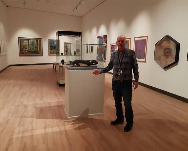 Project manager Bill McHugh in the special exibition room at Danum Gallery, Library and Museum