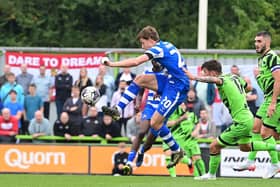 Joe Ironside controls the ball under pressure.