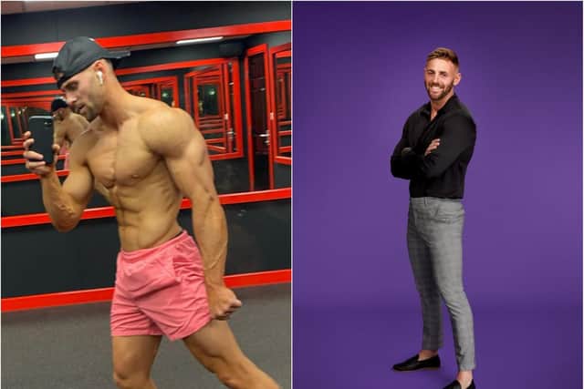 Bodybuilder Adam Aveling is starring on TV's Married At First Sight. (Photos: Instagram/Channel 4).
