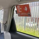 Cabs across Doncaster will display the stickers in the aim of reducing abuse of drivers.