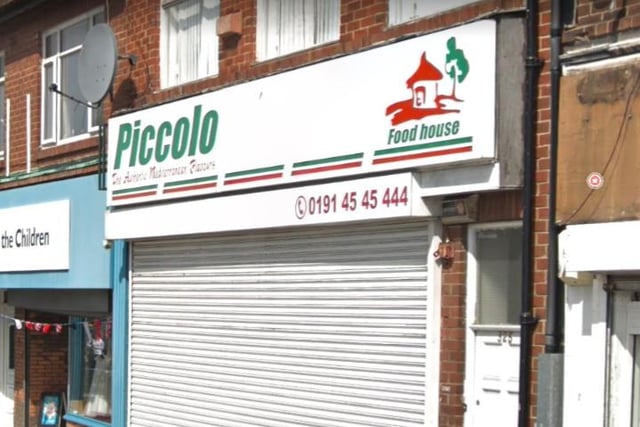 Piccolo Food House at 323 Prince Edward Road, South Shields, Tyne & Wear, NE34 7LZ. Last inspected on March 5, 2020.
