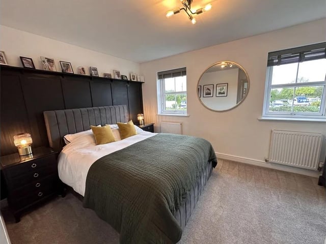 A double bedroom with a view.