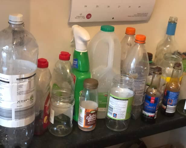 Plastic bottles - one material Kirsty suggests using in this experiment.
