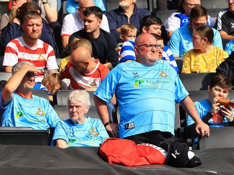 Doncaster Rovers fans backed their side all the way to a fine point at MK Dons.