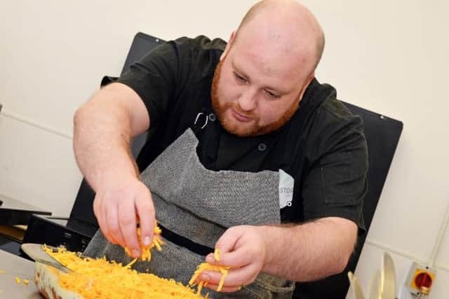 Jason Hickman, cook and cafe manager, in February 2019 at the cafe at Bentley Pavilion