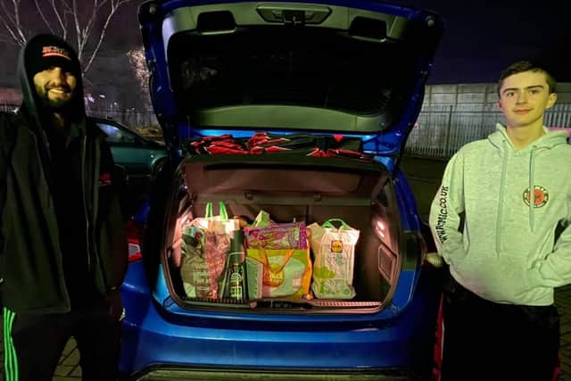 They filled 10 cars with toys to be donated.
