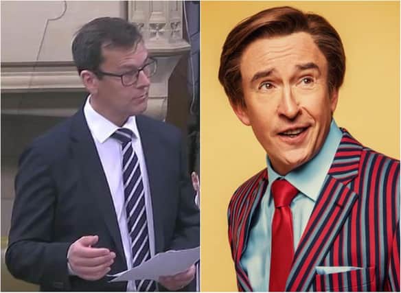 Don Valley MP Nick Fletcher has been compared to Alan Partridge.