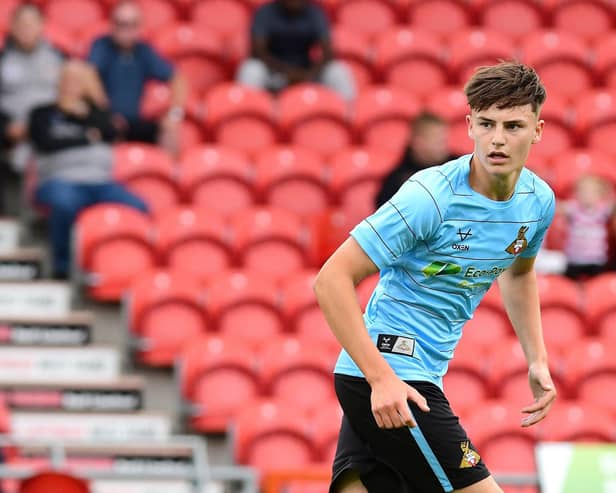Kasper Williams made his Rovers competitive debut last season.
