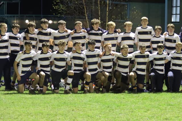 Hill House School’s under-16s rugby union squad.