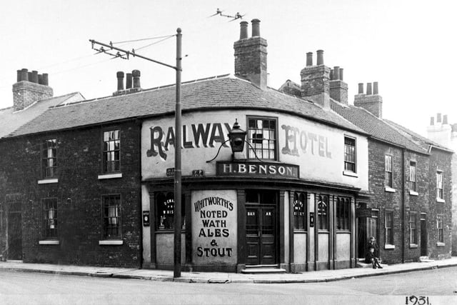 Doncaster's  Railway Hotel pictured in 1931