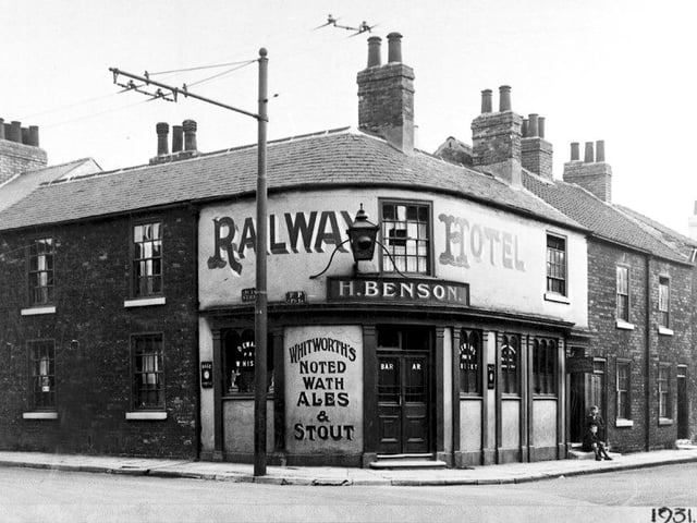 Doncaster's  Railway Hotel pictured in 1931