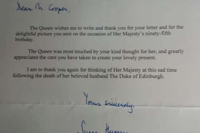 The letter that George received.