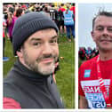 Oliver Coppard and Nick Fletcher both completed the Great North Run.