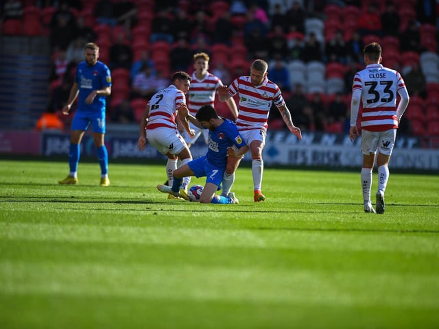 Introduced in a double switch and quickly looked to get Rovers up the pitch.