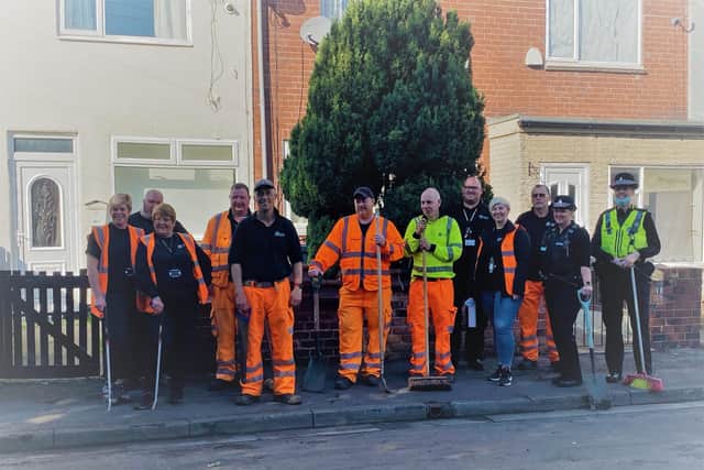 The litter pick took place in Bentley.