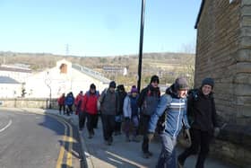 Starting the climb out of the valley